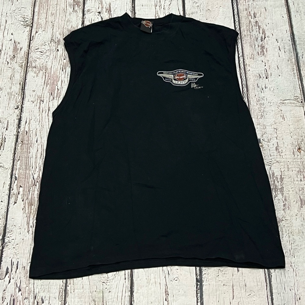 Vintage Harley-Davidson Motorcycles 1998 Sleeveless Tee Top Shirt